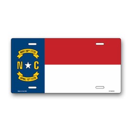 North Carolina State Flag License Plate