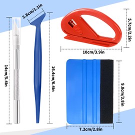 KIPTVO 10PCS Car Vinyl Wrap Tool Kit, Car Vinyl Wrap Squeegee, Vinyl Squeegee Tool, Car Wrap Vinyl, Vinyl Wrap for Cars, Wallpaper Smoothing Tool, for Installing Auto Wraps and Car Stickers