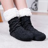 Gealaek Women Slipper Socks Winter Thick Fuzzy Warm Cozy Soft