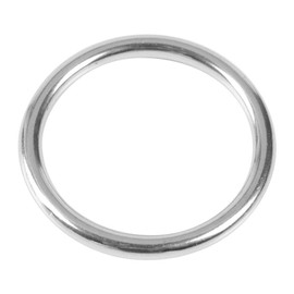 Welded Steel Rings, Rustproof 304 Stainless Steel 45mm Steel Ring Multi Purpose Welded Ring for Diving Pet Accessory 45mm