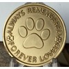 RecoveryChip Dog Memorial Always Remembered Forever Loved - Paw Prints