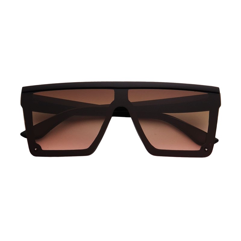 FOURCHEN Square Oversized Sunglasses for Women Men Fashion Flat Top