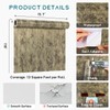 VEELIKE Gothic Metallic Wallpaper Stick and Peel Removable Pewter Gold