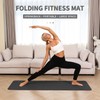 PAIDU Foldable Yoga Mat - 10mm Extra Thick, 75"26" Non-Slip