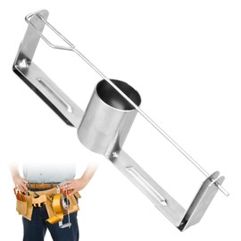 DIICCYO Heavy Duty Drywall Tape Holder Reel, Practical Carbon Steel Drywall Tape Reel Drywall Tool Adhesive Tape Holder, Fast Loading Retaining Pin Belt Clip Drywall Reel Lift for Wall Corner