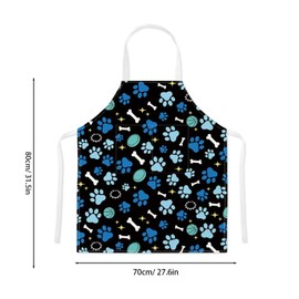 MERJACLYN 2 Pack Dog Grooming Waterproof Apron with Pockets, Dog Grooming Smock Apron for Groomers Women Pet Shop Work Clothes Bibs