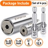Spurtar Universal Socket Set(11-32mm 7-19mm) for Unscrew Any Bolt Multi-Function