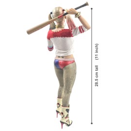CRAZY TOYS NEW 1:6 Scale Harley Quinn Statue Collectible Figure 11" Wearing Cloth Tee #SUICIDESQUAD