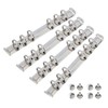 SUPERFINDINGS Pack of 4 6 Ring Binder Mechanism A6 Notebook