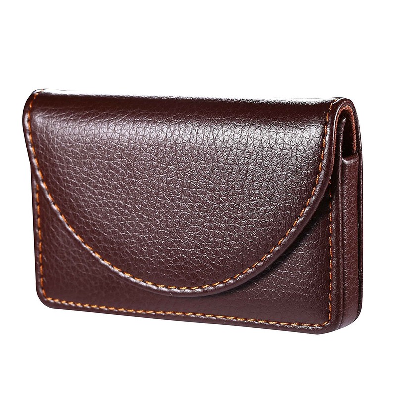 Hamosky Leather Business Name Card Holder Case Wallet Credit Card