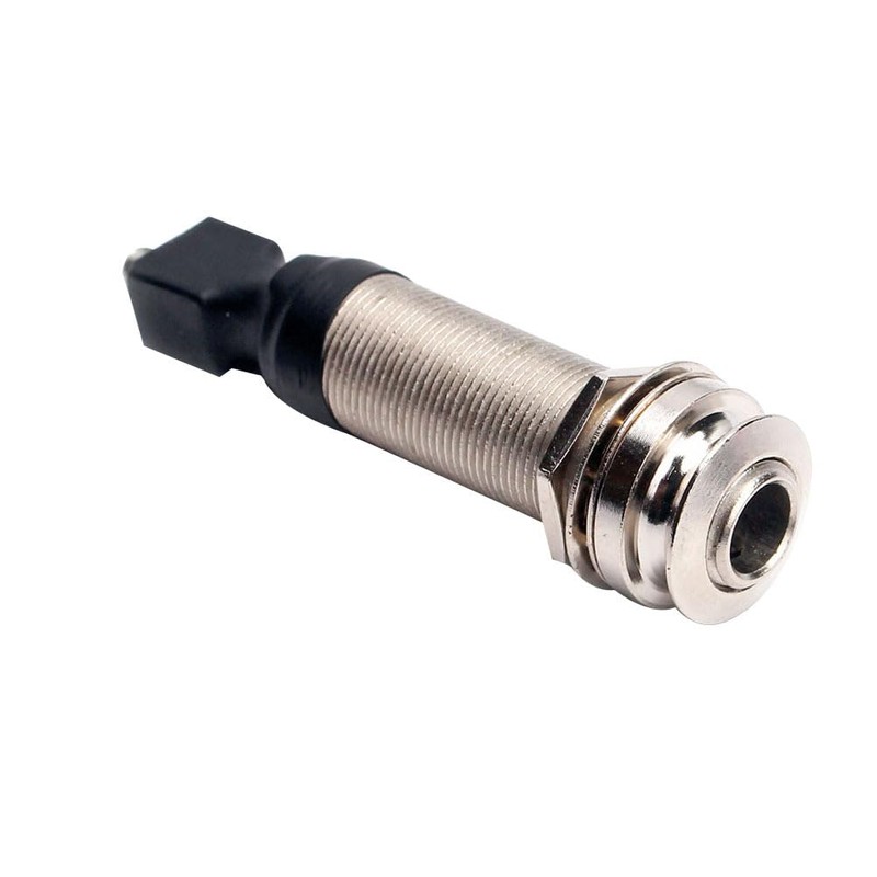 EXCEART End Pin Output Jack Guitar Stereo End Pin Brass