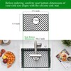 Brovy Black Silicone Sink Mats,17.6''x 11.6'' Silicone Sink Protector for