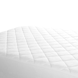 Linens Limited - Mattress Protector, Double Bed, Anti Allergy Quilted Mattress Cover, Snug Fit, Soft and Luxurious, Durable, Easy to Clean
