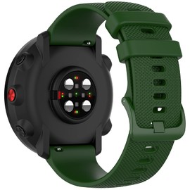 Fit for Polar Vantage M2 Watch Band Women Men, 22mm Quick Release Silicone Replacement Bands Straps Wristbands Bracelet Accessories Fit for Polar GRIT X/Polar Vantage M Smartwatch (Army Green)