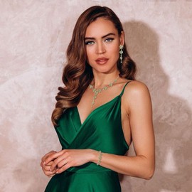 Ever Faith Costume Jewellery Set for Women, Marquise Crystal Cluster Flower Necklace Dangle Earrings Bracelet Sets Banquet Prom Accessory Light Green Silver-Tone