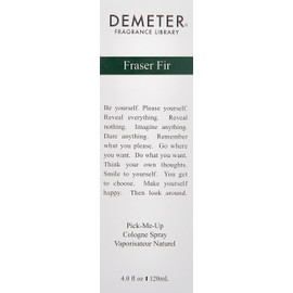 Demeter Cologne Spray for Women, Fraser Fir, 4 Ounce