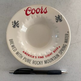 Coors Vintage Coors Beer Ceramic Ashtray