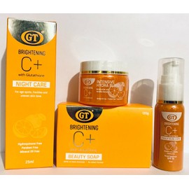 4 GT Body Skin White Brightening Whitening C+ Glutathione Face Cream Soap SPF70