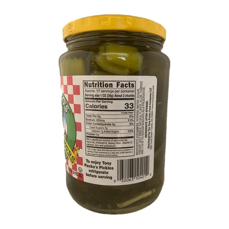 Tony Packo’s Sweet Hots Pickles and Peppers, 24 Oz Jars