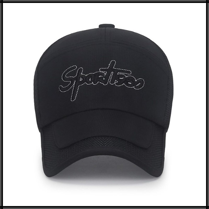 White Fang CA796 Plain Brim Mesh Cap, Hat, Outdoor, Fishing,