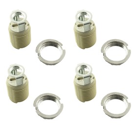 LQ Industrial 4PCS 37x27mm G9 Light Base Socket Kit Metal Outer Ring G9 Lamp Holder Socket Suitable for Halogen Lamp Ceiling Lamp Spotlight
