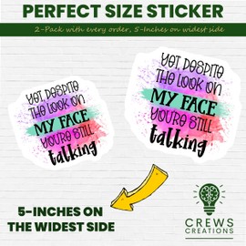 Funny Quote Sticker, Sassy Waterproof Sticker, Motivational Gift Sticker, Laptop Sticker with Quote, Planner Sticker - 5-Inch Sticker - 2-Pack - CCSTICKER01314