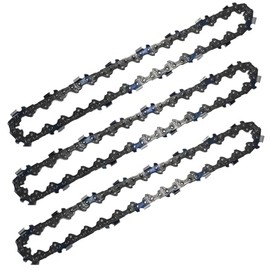 3 Pack 8 Inch Chainsaw Chain 3/8" LP Pitch .050" Gauge 33 Drive Links, 8 Inch Replacement Pole Saw Chains Compatible for Sun Joe SWJ800E SWJ806E, Chicago, Portland 62896, Greenworks, Oregon S33