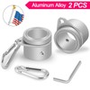 BONWIN 1.25" Flag Pole Rings, 2 Pcs Anti Wrap Flag
