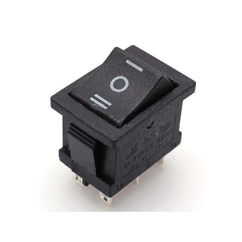 Unbranded/Generic 2x Rocker Switch ON/OFF/ON 6-Pin DPDT Rectangular Car DC