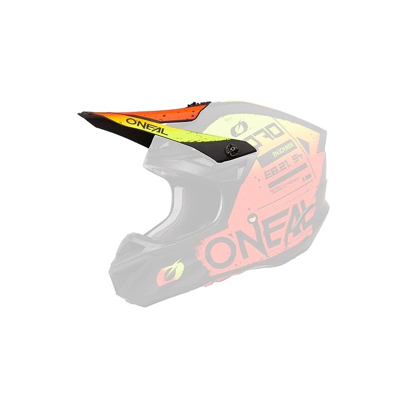 O'NEAL 5SRS Visor SCARZ Polyacrylic Helmet Black/Red/Yellow