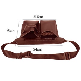 Hairdressing Bag for Professionals, Barber Tool Bag with Belt, PU Leather Hairdresser Belt Bag, Scissor Holster, Hairdresser Bum Bag, Scissors Bag, Hairdresser Waist / Shoulder Belt Scissor Holder