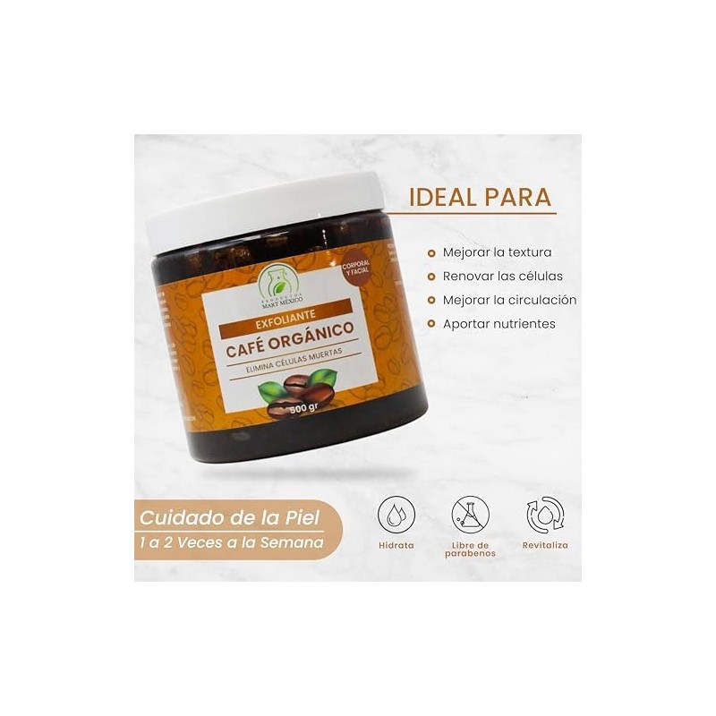 Productos Mart Mexico Exfoliante De Café Orgánico Antioxidante 500 Grs