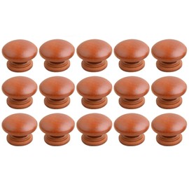 Eokoaiee 15 Pack Wooden Mushrooms Knobs Wood Mushroom Handles Pulls for Cabinets Cupboard Dresser Drawers Furniture