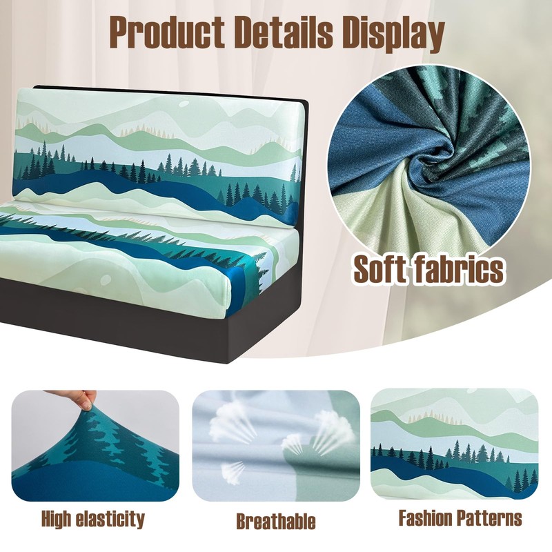 Rv Dinette Cushion Covers Stretch Washable Rv Cushion Slipcove Replacement