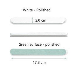 10 Pcs Nail Buffer Blocks Emery Boards for Nails, 3000 Grit Nail Buffing Block, Professional Emery Boards Double Sided Nail Files, 17.8 Cm Long Emery Boards Washable