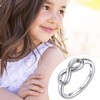 Bestyle Simple Infinity Heart Promise Rings for Her Sterling Silver