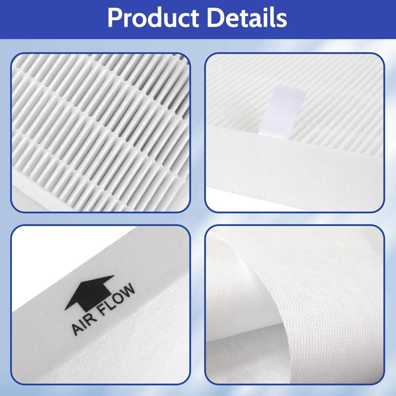 XBGG 4 Pack 115115 HEPA Replacement Filter Compatible with Winix