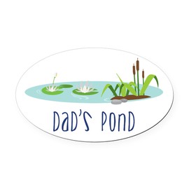 CafePress Dads Pad Euro Oval Car Bumper Magnet
