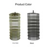 8 Layers Hanging Basket Folding Drying Rack Dry Net Opening