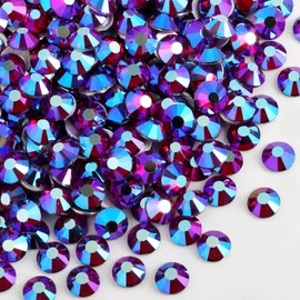 Flat Back Crystal Rhinestones,Dark Siam AB, SS16, 1440pcs