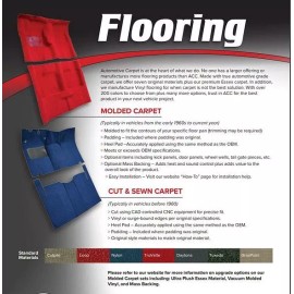 ACC Black Molded Carpet Flooring Fits - 1988-1993 Mazda B2200 Reg Cab NEW