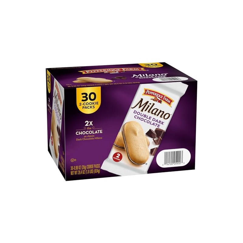 Pepperidge Farm, Milano, Cookies, Double Dark Chocolate, 29.4 oz, Multi-pack,