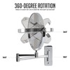OVENTE 7" Wall Mounted Makeup Mirror with 1X/7X Magnification, Double