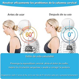 Soporte para el Cuello de Ajustable Portátil,Relajador de Cuello y Hombro