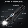 ALSTU Rechargeable 99,000 High Lumens Flashlight - 2Pack Bright LED