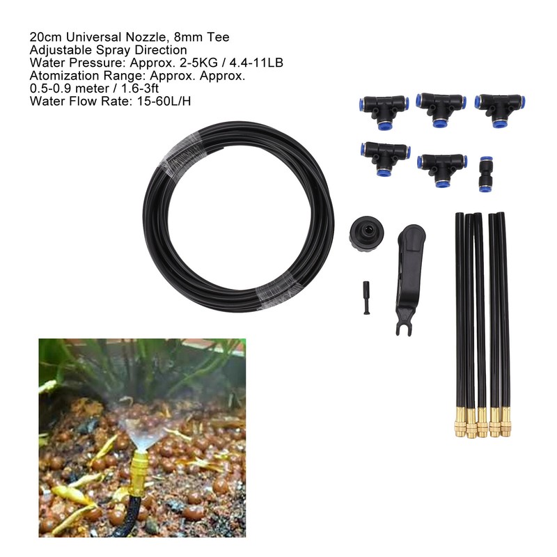 Garden Drip Irrigation Kit 360 Degree Adjustable Watering System Universal