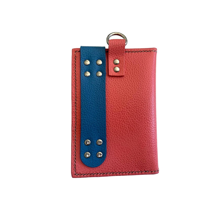 [TARUUUU] Genuine Leather Handicap Handbook Cover [L Size] (Red) /