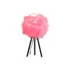 ORE International 20.5" in Hot Pink Feather Shade Tripod Modern