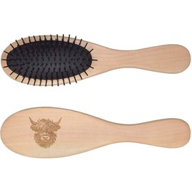 'Highland Cow' Wooden Hairbrush (HA00055464)