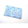 Blue Heart Fabric Travel Tissue Holder Pocket Size